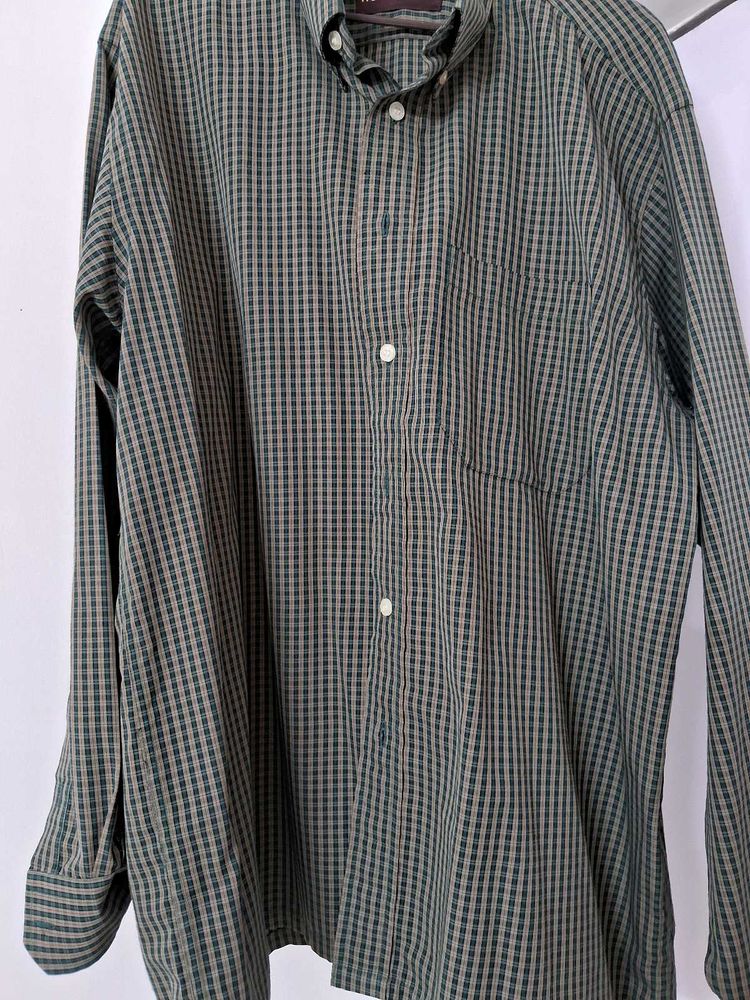 Men&#39;s Long Sleeve Checkered Button-Down
