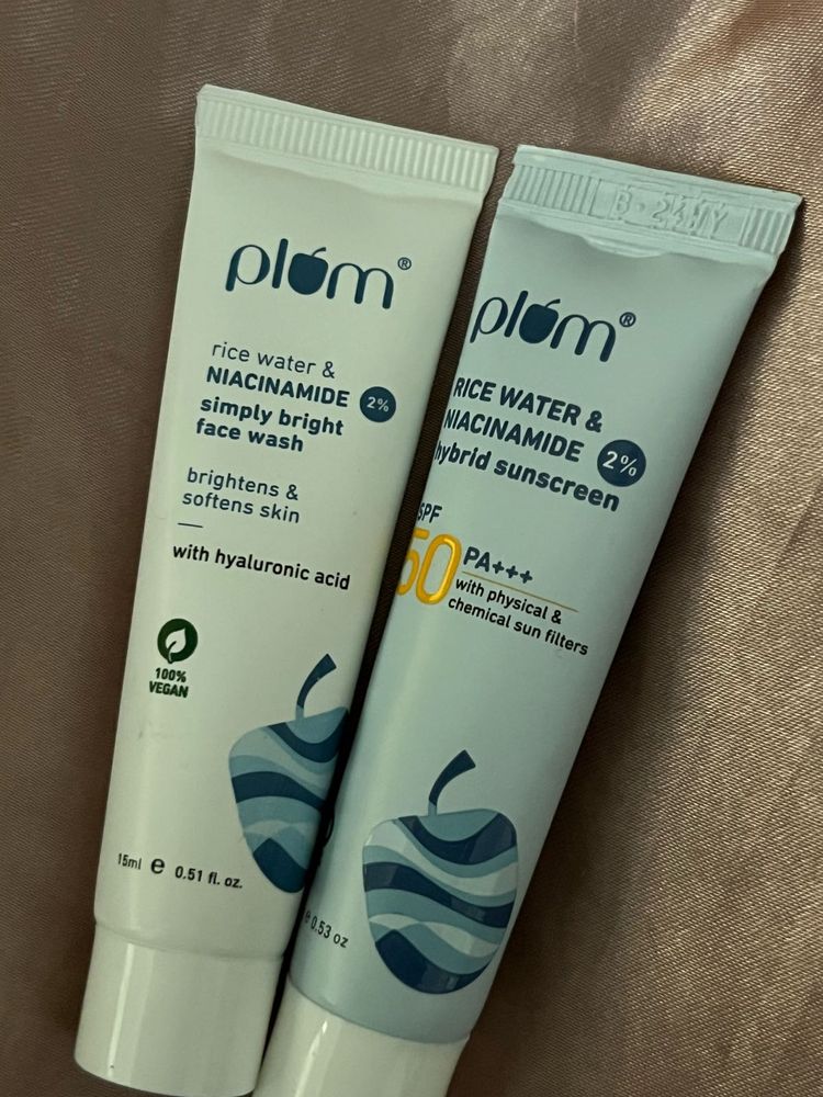 Plum Face Wash &amp; Sunscreen