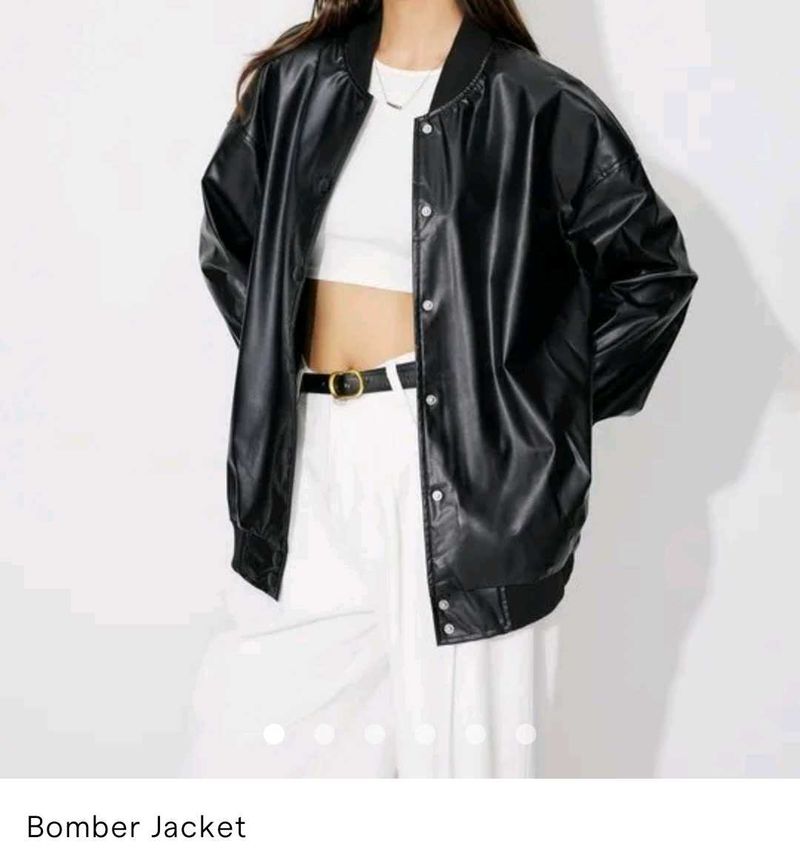 Savana Black Bomber Jacket