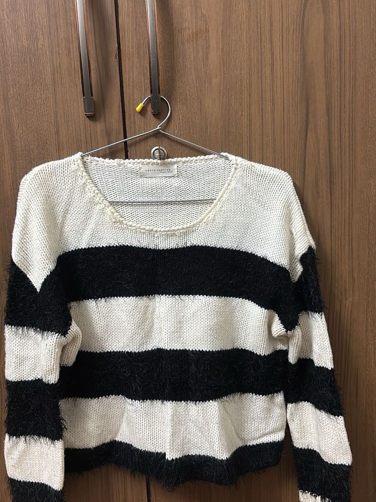 Striped Knit Sweater