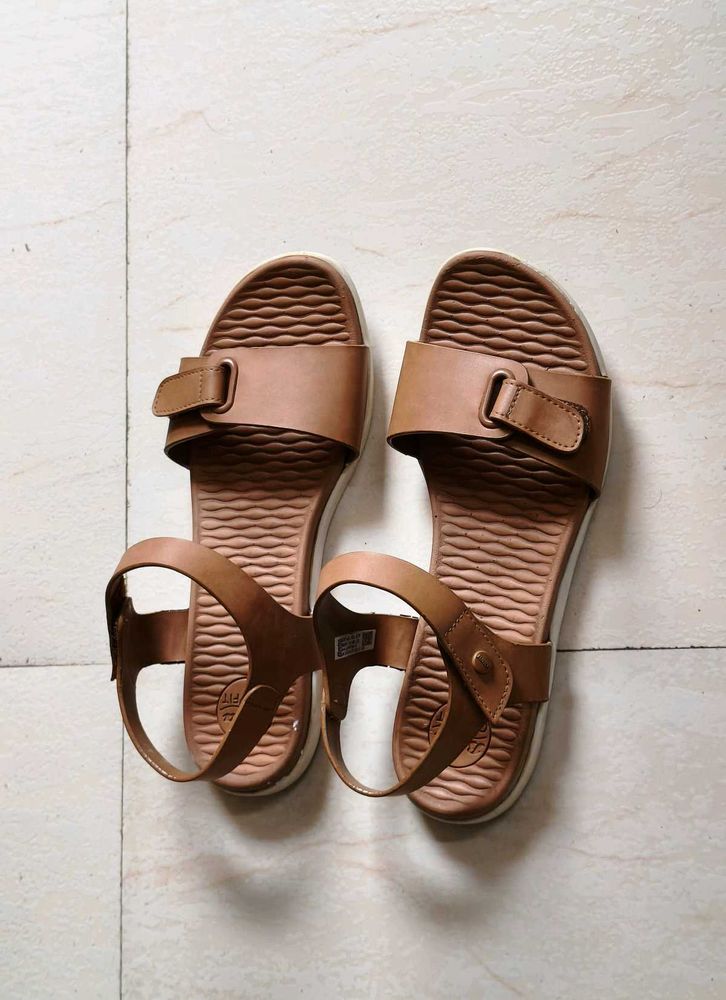 Bata Comfit Women Tan Comfortable Flat Sandal