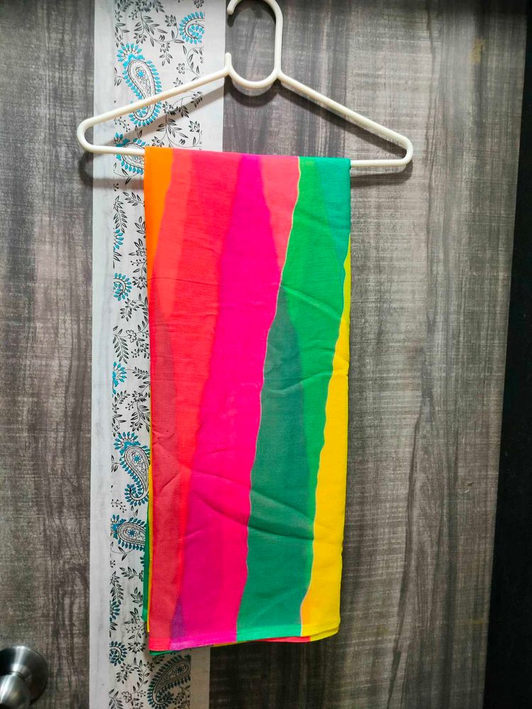 Multicolored Georgette Saree