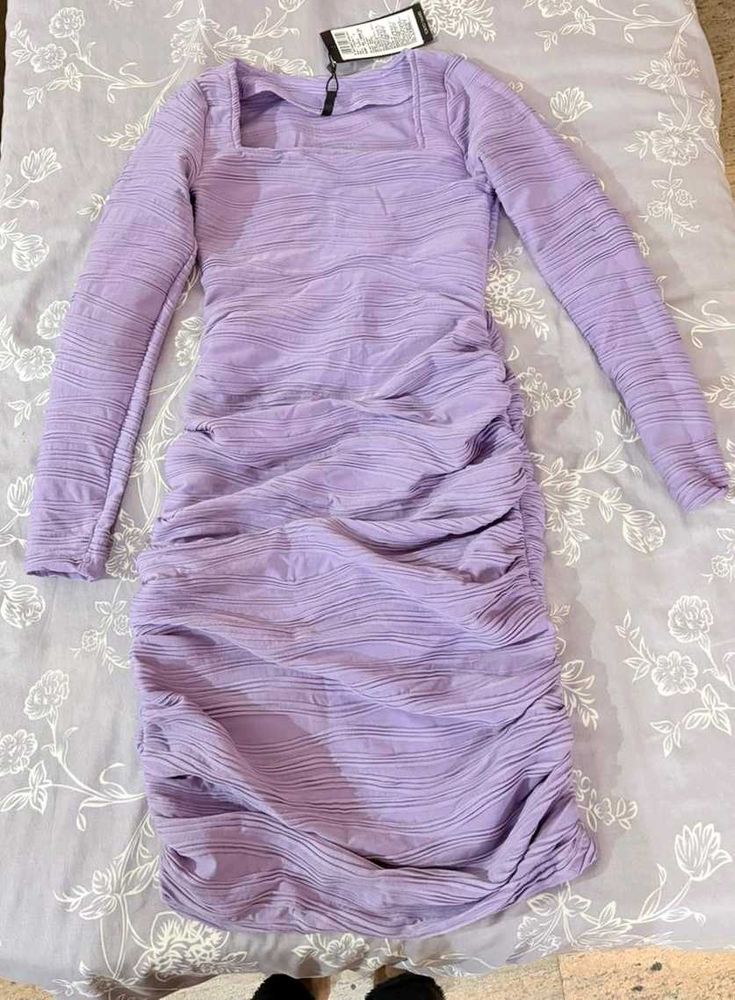 Ruched Bodycon Mini Dress