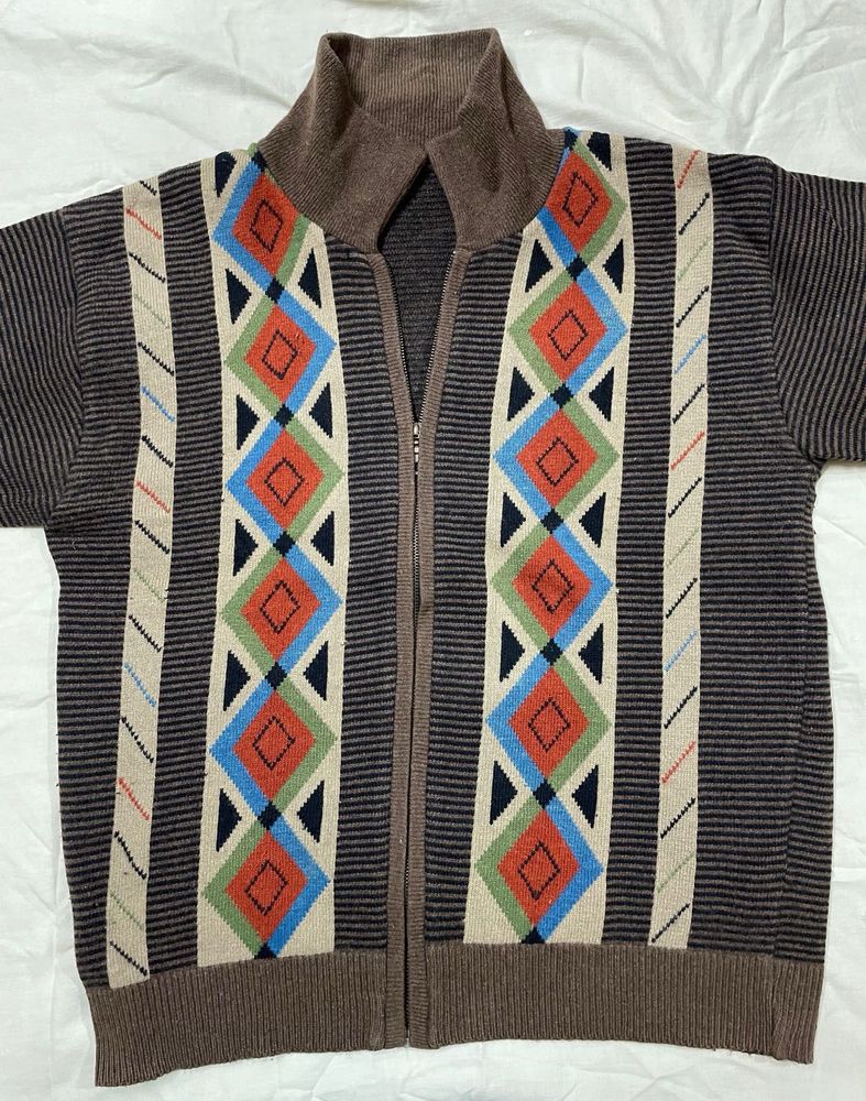 Men Vintage Sweater/ Jacket