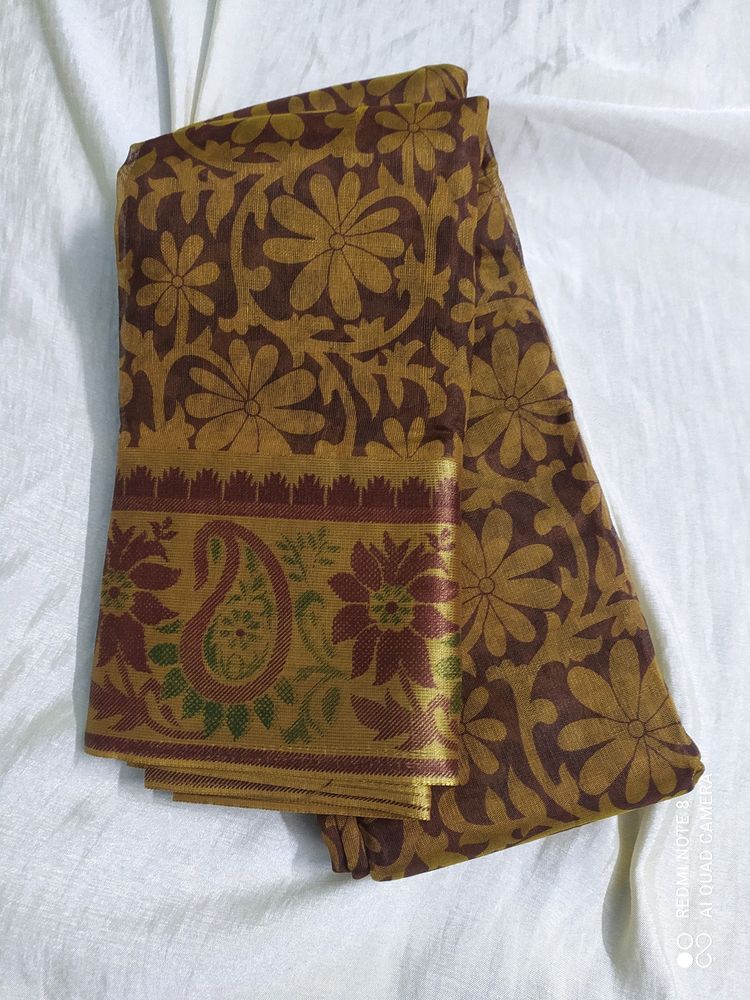 Brown Saree