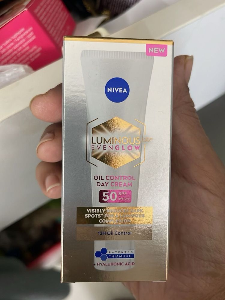 Nivea Luminous EvenGlow only face cream available