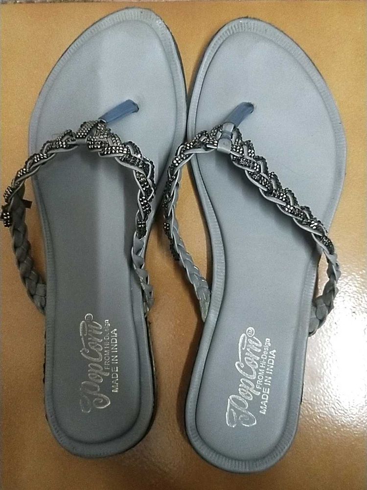 Popcorn Braided Thong Sandals
