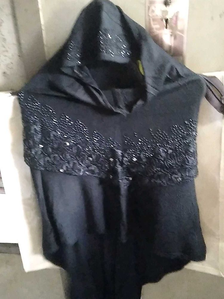 Elegant Black  Scarf For Girls.