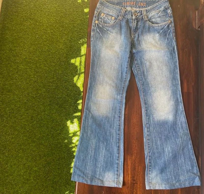 Y2K Low Waist Boot Cut Jeans