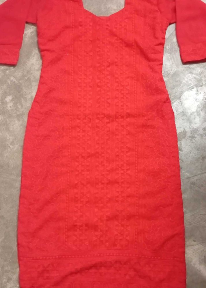 Cheken Kari Work Kurta
