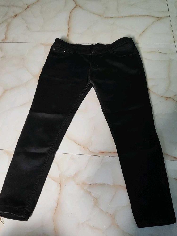 Black Straight Leg Jeans