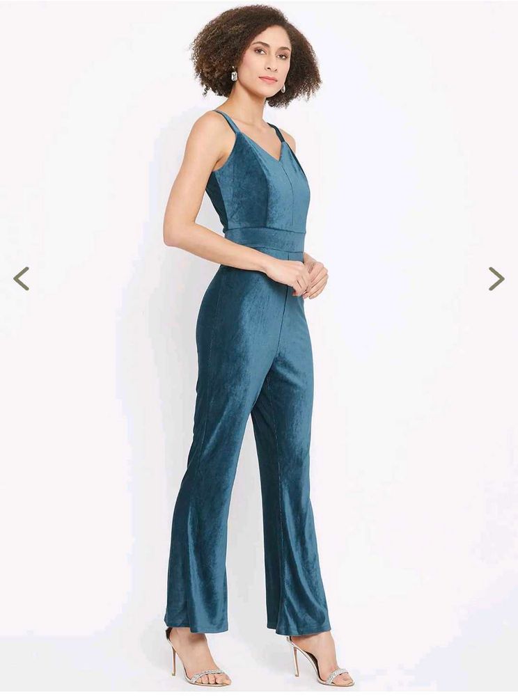 MADAME Teal Jumpsuit