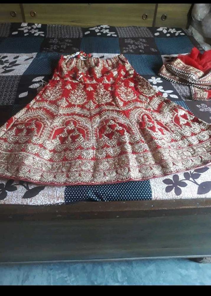 Red Colour Bridal Lehenga
