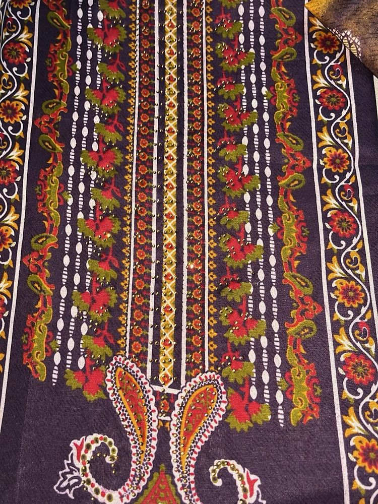 Paisley &amp; Floral Print Fabric