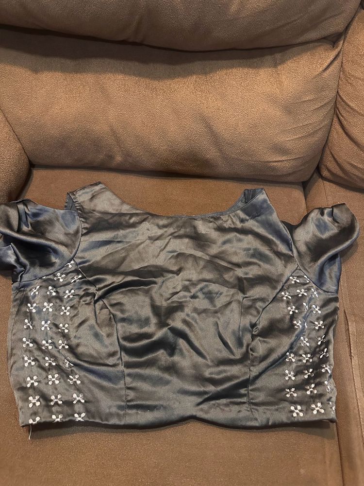 Satin Embellished Blouse