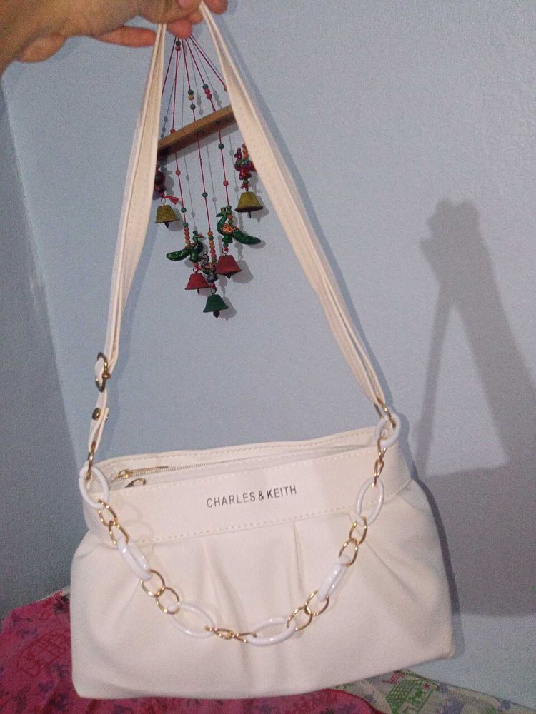 Charles &amp; Keith Beautiful White Bag