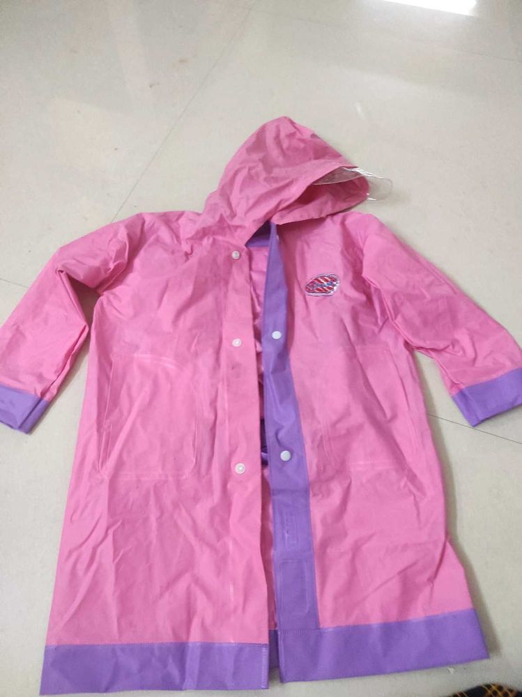 Cute Kids Raincoat(2-4 Age )With Head School Bag