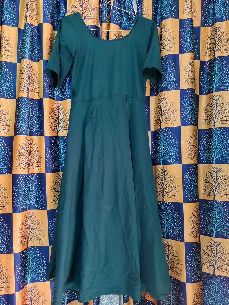 Blue Frock Kurta With Back Beautiful Design..