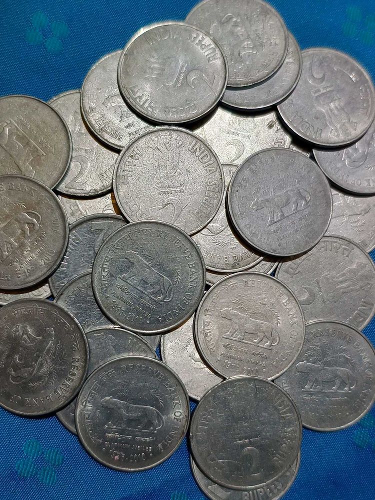 2 Rupees RBI Coins 30 Ps Commemorative Coin