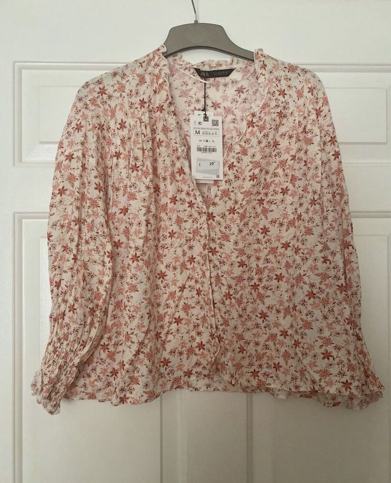 Zara Floral Shirt Size L