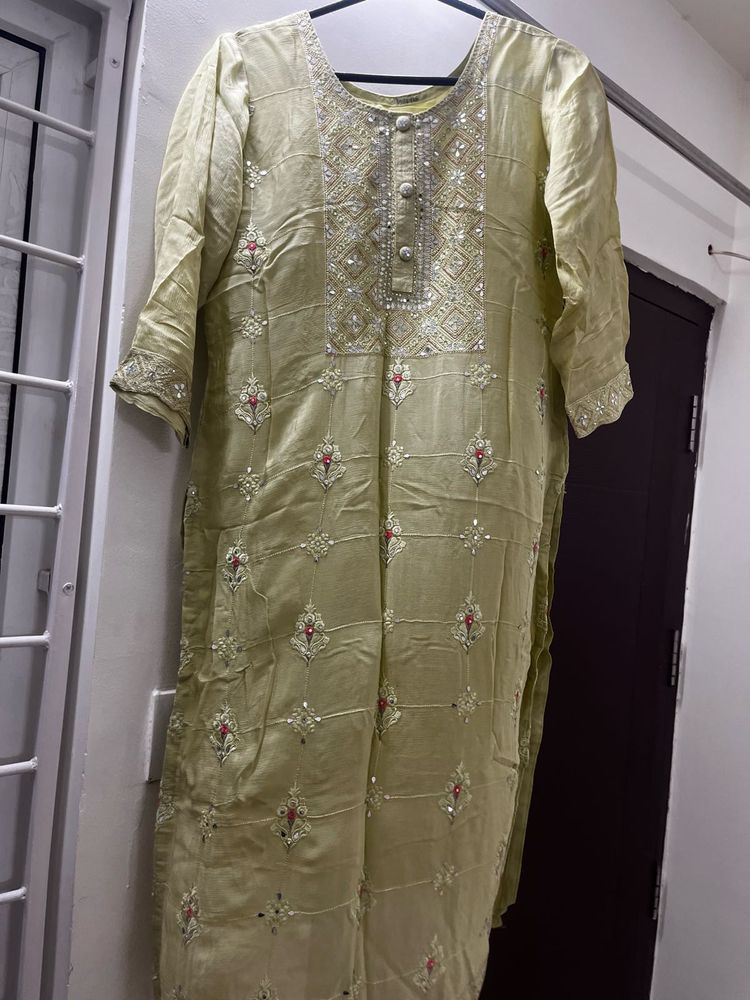 Heavy Kurti Pant With Work Duptta
