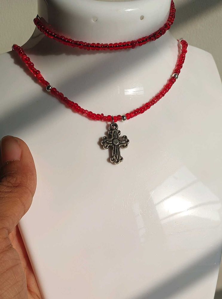 Gothic Red Cross Set