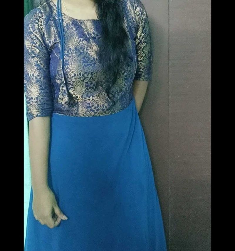 Elegant Blue &amp; Gold Dress