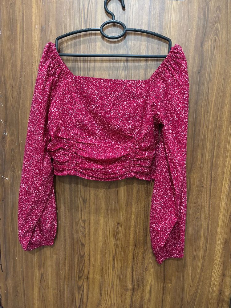 Floral Print Crop Top