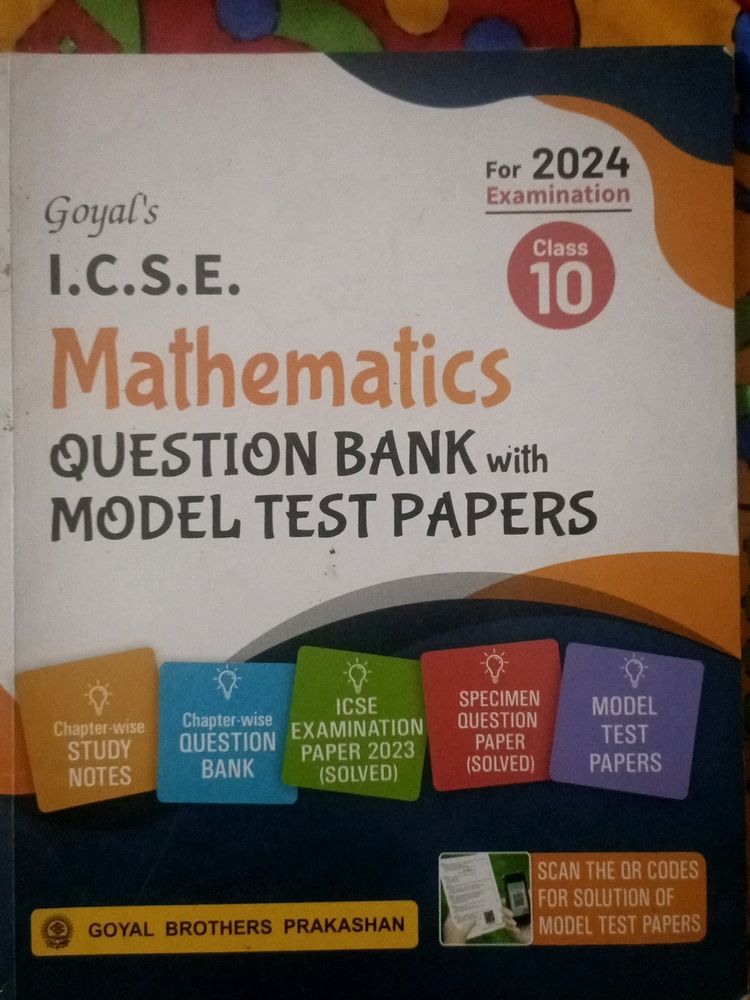 ICSE Goyals Math Question Bank For Class 10