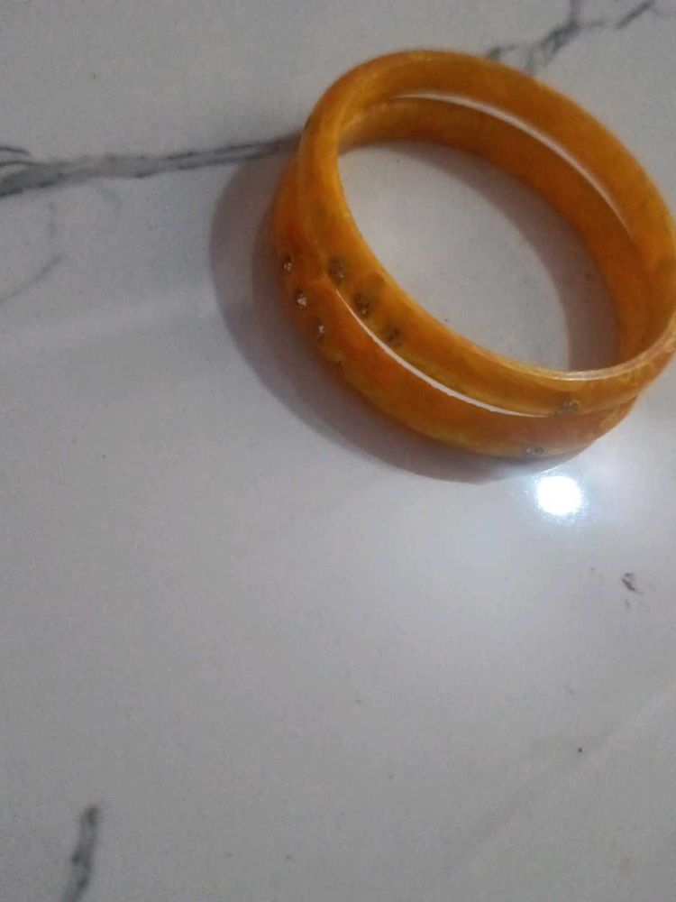 Set of 2 Orange Bangles