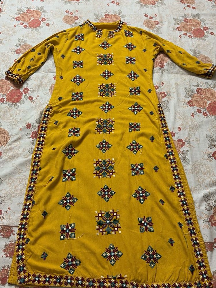 Ethnic Yellow Kurta