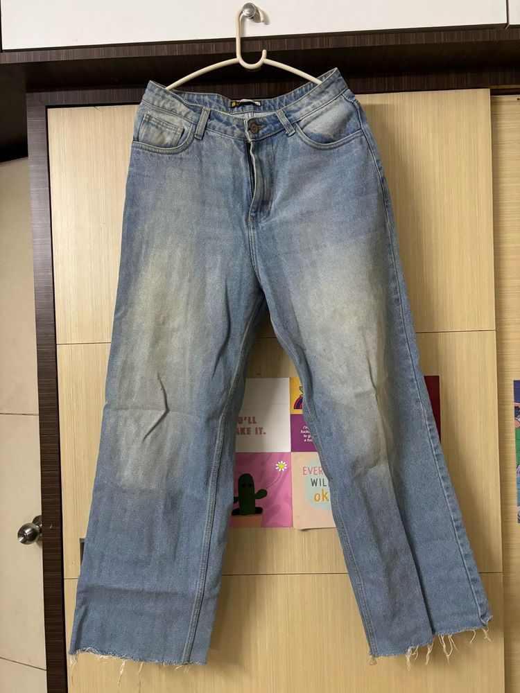 OFF DUTY Wide Leg Denim Jeans