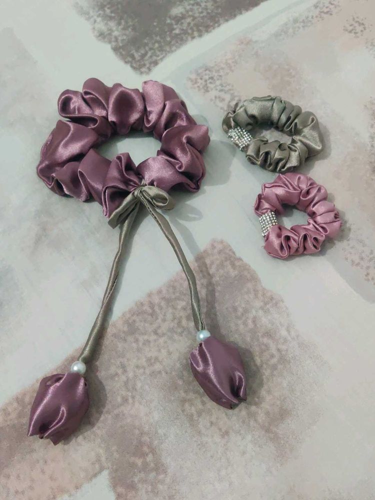 Silk Scrunchie Set New Piece