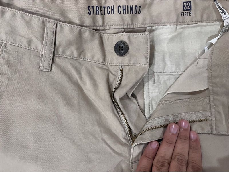 Beige Chinos Trousers