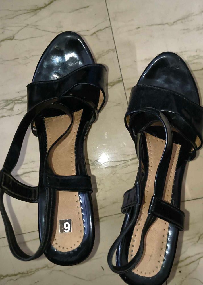 Black Heels Sandals