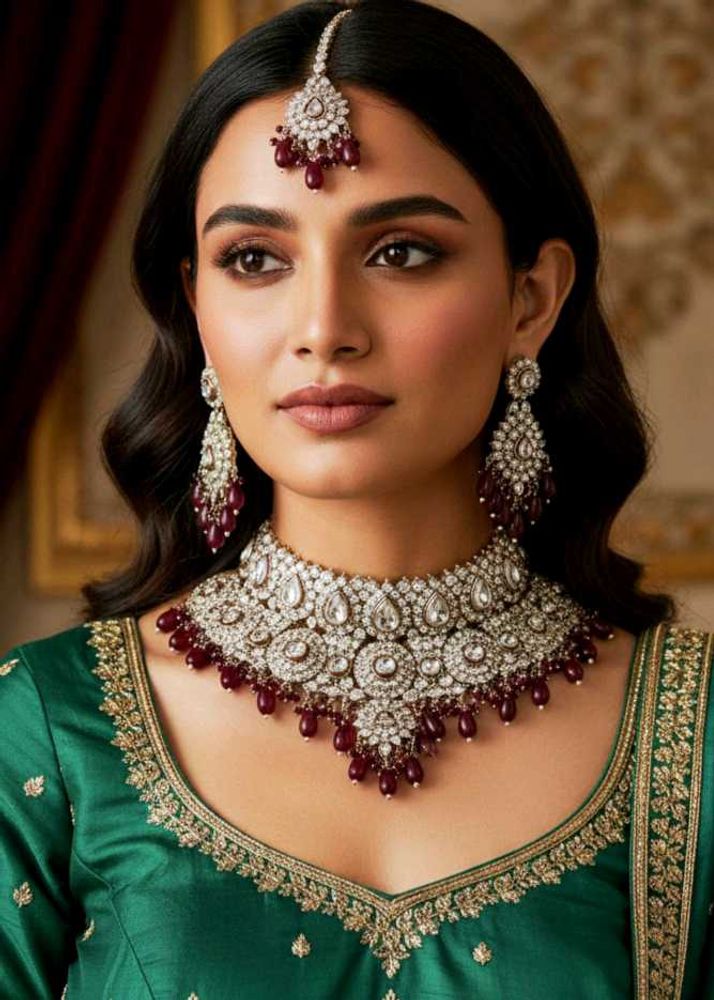 Heavy Elegant Indian Jewelry Set