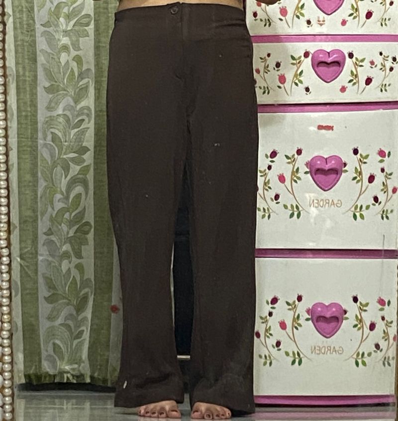 Brown Flared Pants