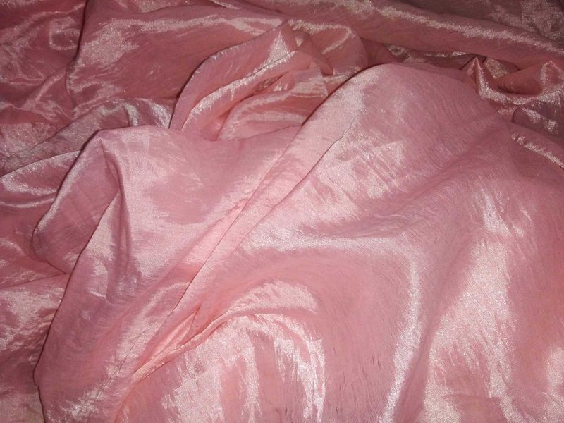 Peach Tissue Saree