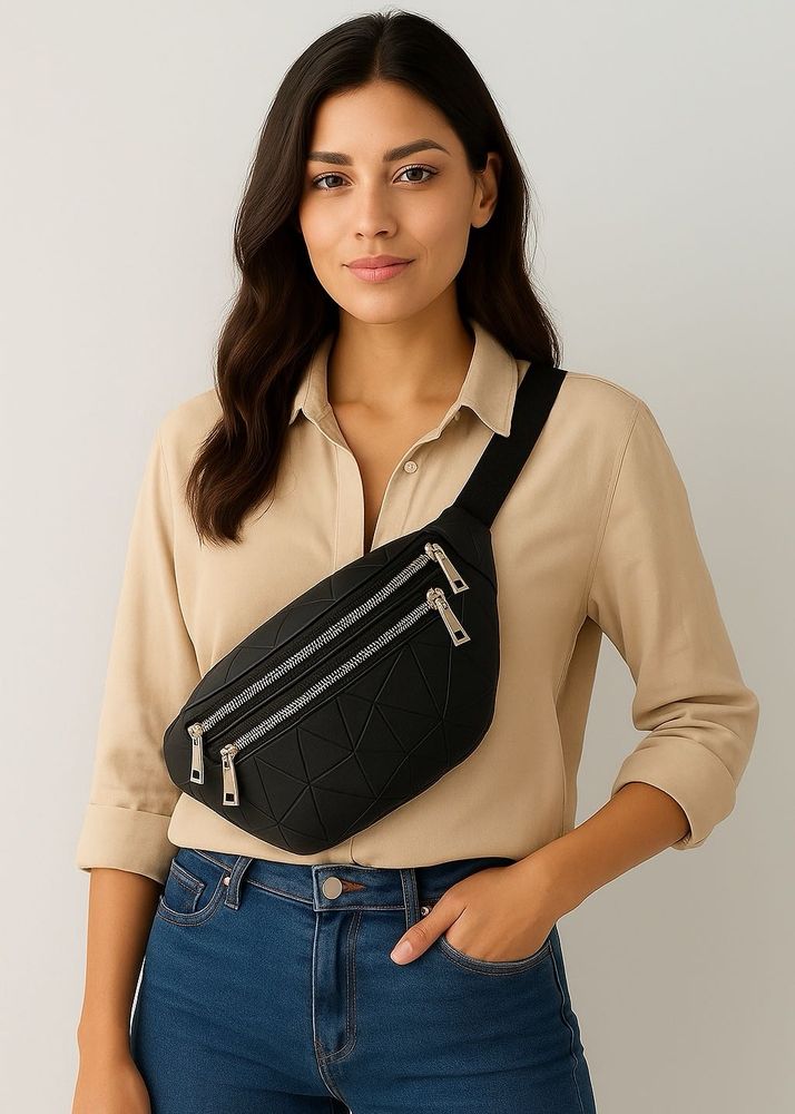 Black Crossbody Or Waist Bag