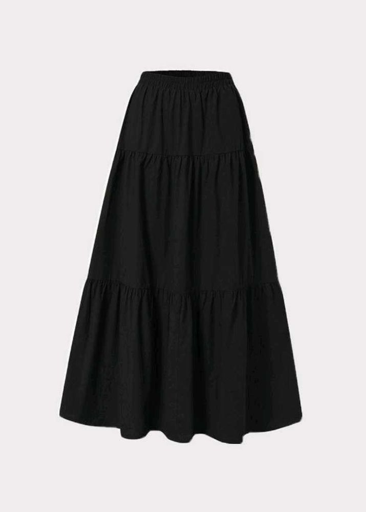Tiered Black Skirt