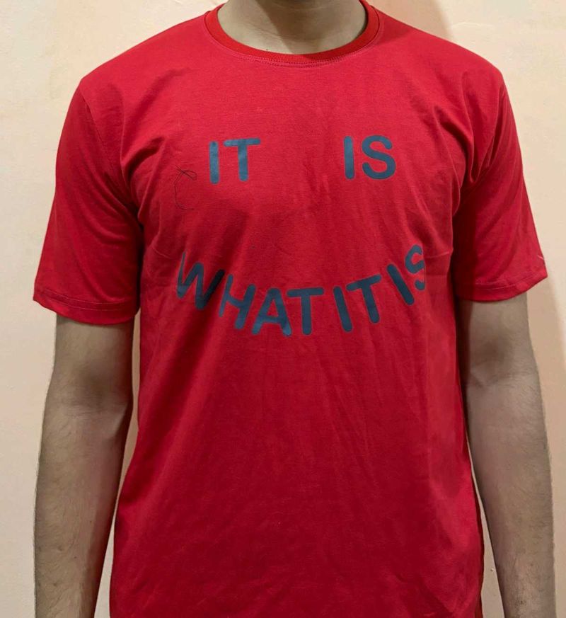 Red Graphic Tee - It is What i
