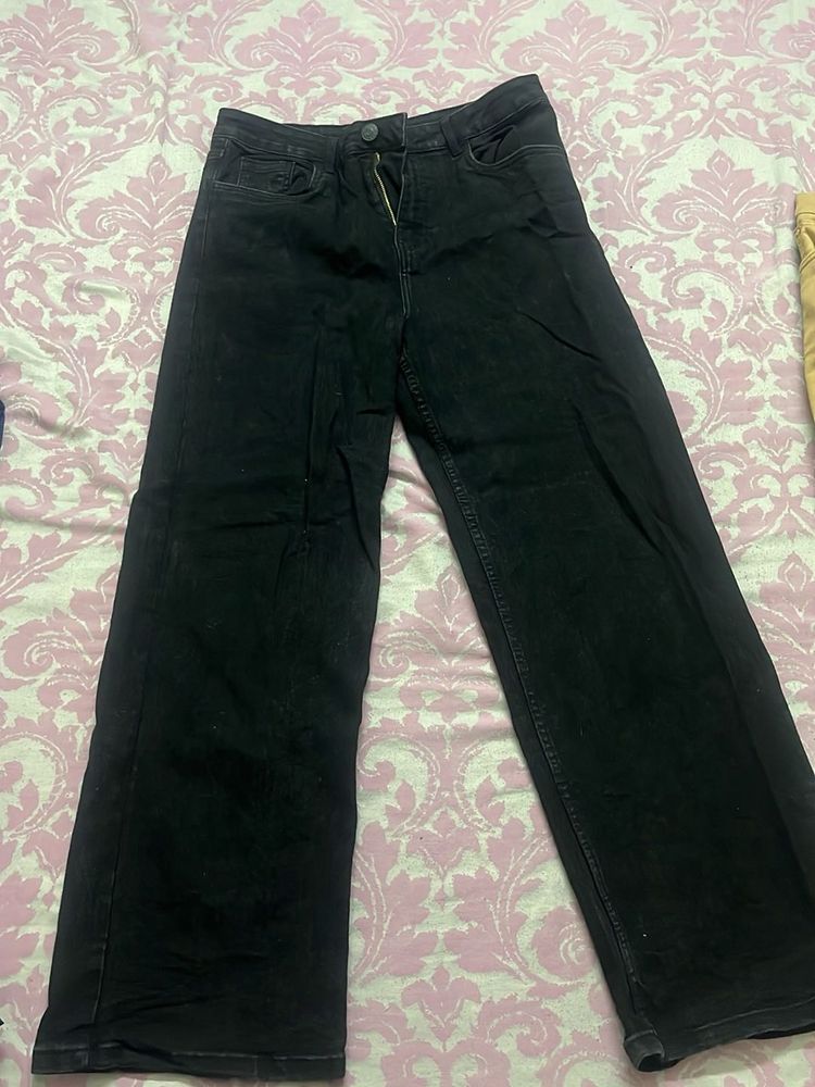 Black Wide Leg Jeans
