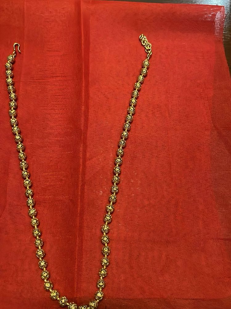 Gold Beaded Necklace