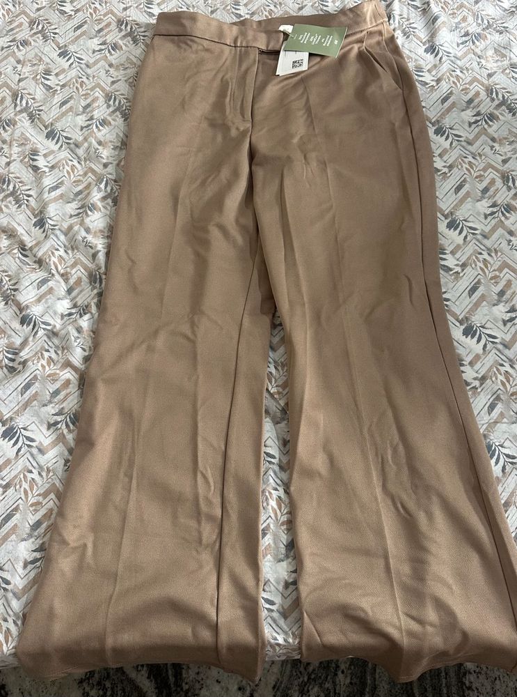 FLARED JERSEY TROUSERS