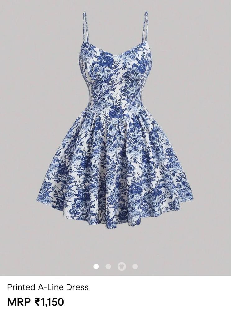 Floral A-Line Mini Dress