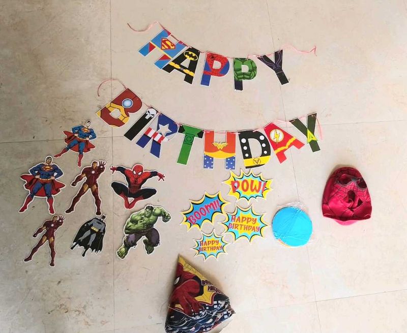 Avengers Superhero Birthday Party Decoration