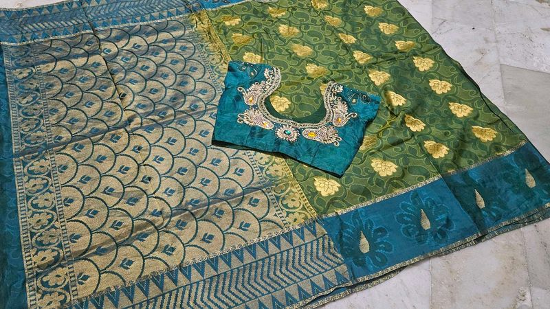Pattu Saree With Heavy Blouse 💖