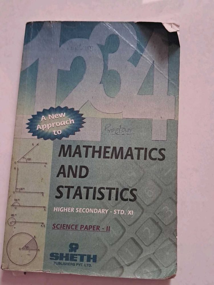 Mathematics and Statistics Textbook - STD. XI
