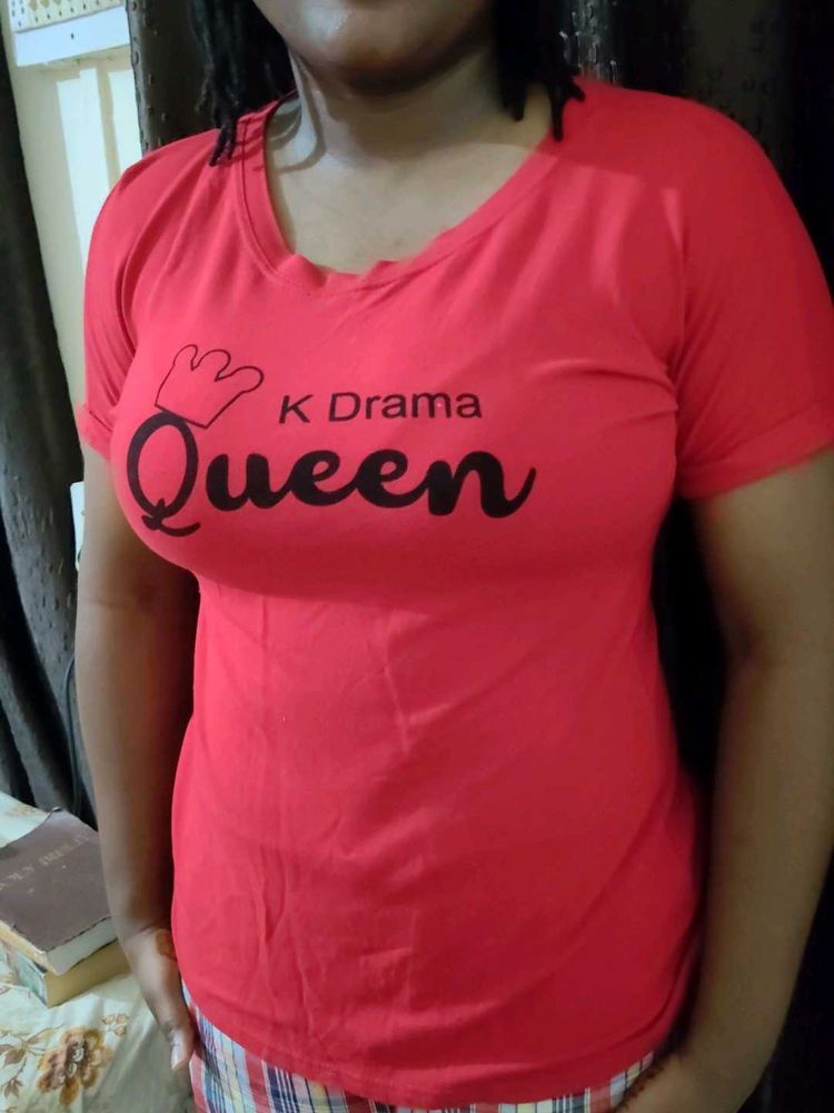 K-Drama Queen Red Tee