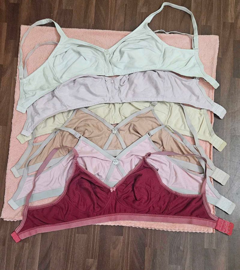 Comfortable Everyday Bras - Set of 6